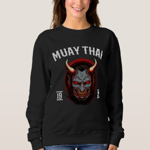 Muay Thai Oni Warrior Fight Team  3 Sweatshirt