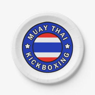 Muay Thai Paper Plate