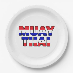 Muay Thai Paper Plate