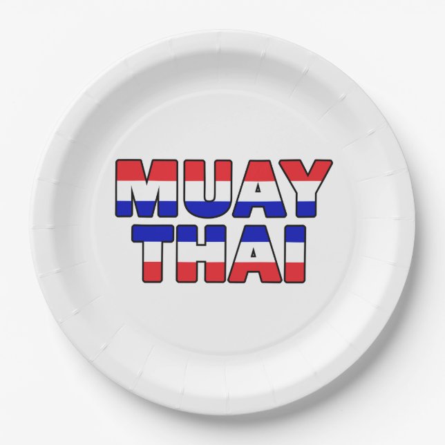 Muay Thai Paper Plate (Front)