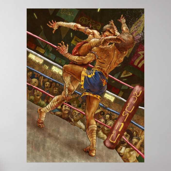 Muay Thai Poster | Zazzle.co.nz