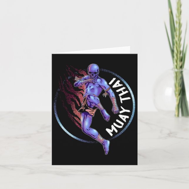 Muay Thai Skeleton  Card (Front)