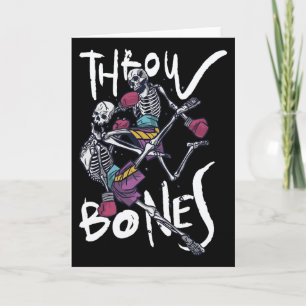 Muay Thai Skeleton - Thai Boxing And Kickboxing Card