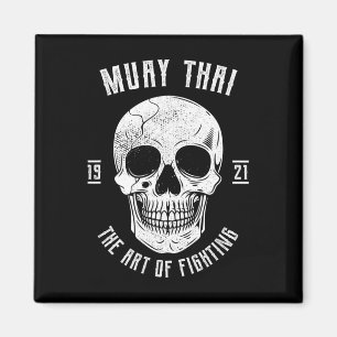 Muay Thai Skull - Thai Boxing And Kickboxing _1  Magnet