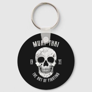 Muay Thai Skull - Thai Boxing And Kickboxing Key Ring