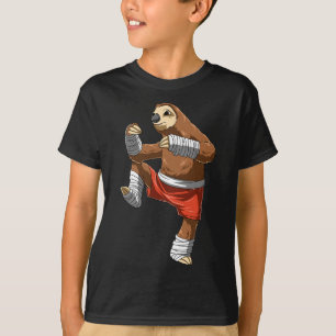 Muay Thai Sloth - Thai Boxing And Kickboxing T-Shirt