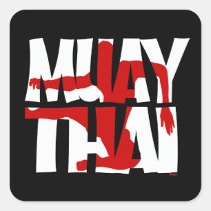 Muay Thai Square Sticker