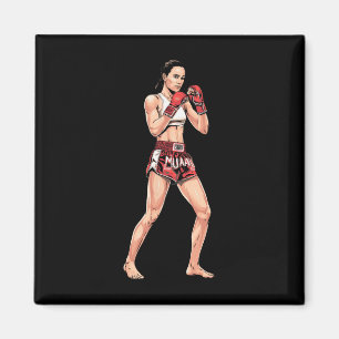 Muay Thai Stance Comt Sports A Kickboxing Fan _1  Magnet