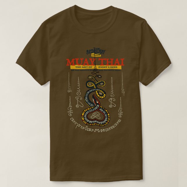 Muay Thai Tattoo Snake T-Shirt (Design Front)