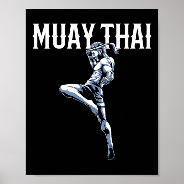 Muay Thai - Thai Boxing And Kickboxing  Poster (Front)