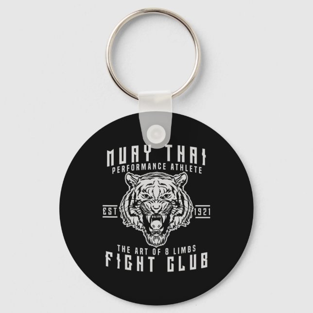 Muay Thai Thai Boxing Kickboxing Gift  Key Ring (Front)