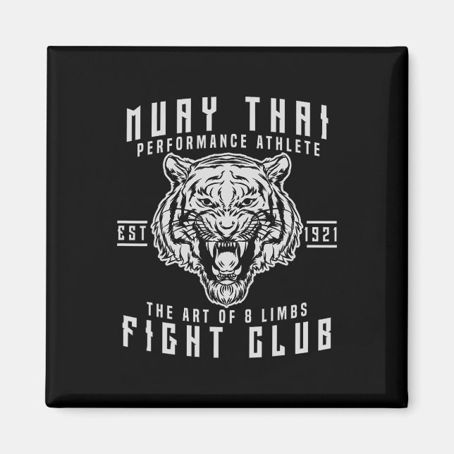 Muay Thai Thai Boxing Kickboxing Gift  Magnet (Front)