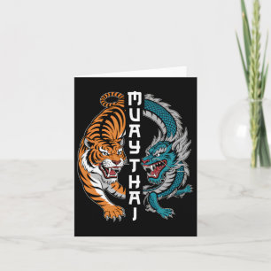 Muay Thai Thailand Boxing Muay Thai Fan Men Women Card