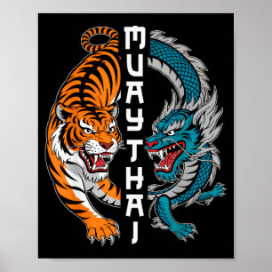 Muay Thai Thailand Boxing Muay Thai Fan Men Women Poster