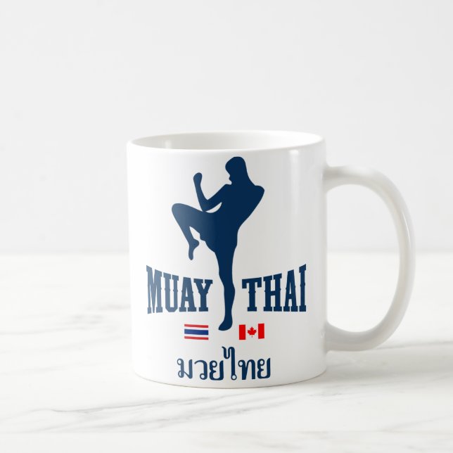 Muay Thai Thailand Canada Coffee Mug (Right)