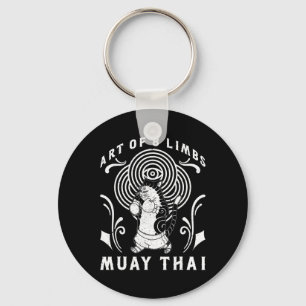 Muay Thai Thailand Fist Ring Knee Fighter Techniqu Key Ring