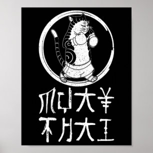 Muay Thai Thailand Fist Ring Knee Fighter Techniqu Poster
