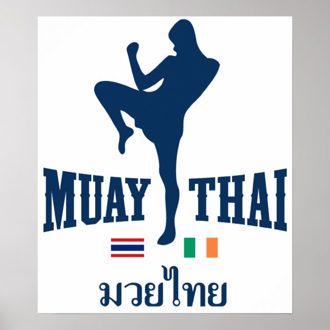 Muay Thai Thailand Ireland Poster (Front)