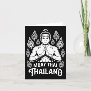 Muay Thai Thailand Vintage Tiger Fighter Training  Card