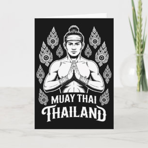Muay Thai Thailand Vintage Tiger Fighter Training  Card