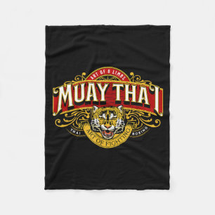 Muay Thai The Art of 8 Limbs Thai Boxing MMA Men Fleece Blanket