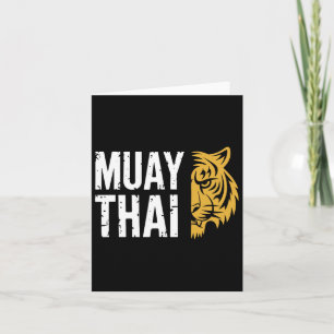Muay Thai Tiger Martial Arts Fighter Card