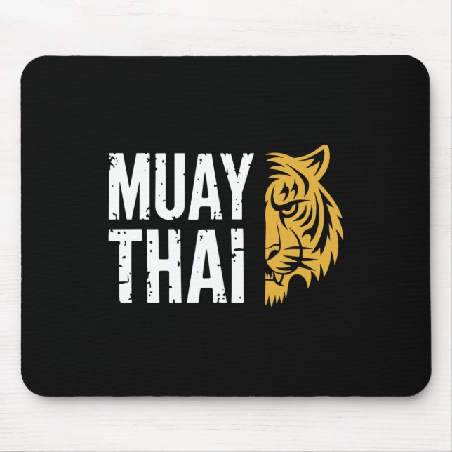 Muay Thai Tiger Martial Arts Fighter  Mouse Pad (Front)