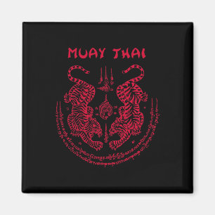 Muay Thai Tiger Sak Yant Spiritual Kickboxing Thai Magnet