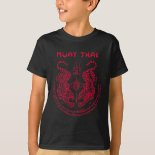 Muay Thai Tiger Sak Yant Spiritual Kickboxing Thai T-Shirt