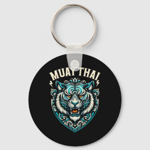 Muay Thai Tiger Street Fight Thai Boxing Kickboxin Key Ring
