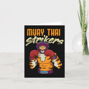 Muay Thai Tiger Thai Boxing Thailand Kickboxing 1  Card