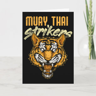Muay Thai Tiger Thai Boxing Thailand Kickboxing _1 Card
