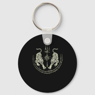 Muay Thai Tigers Martial Art Fighter Kickboxing Di Key Ring