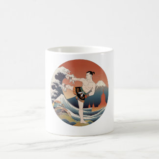 Muay Thai Ukiyo-e Fighter | Japanese art mug