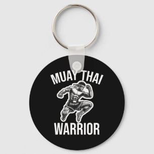 Muay Thai Warrior Boxing Fighting Martial Arts Com Key Ring