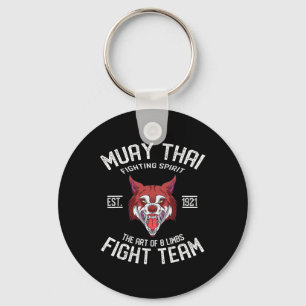 Muay Thai Wolf - Thai Boxing And Kickboxing Key Ring