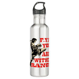 Muay Thai You Are In Range #USAPatriotGraphics  © 710 Ml Water Bottle