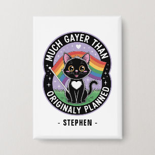 Much Gayer – Funny Cute Black Cat LGBTQ Pride