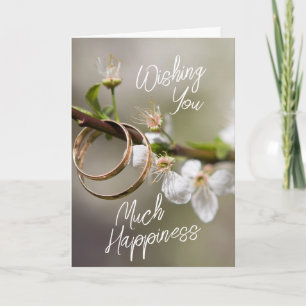 Much Happiness Wedding  Greeting Card