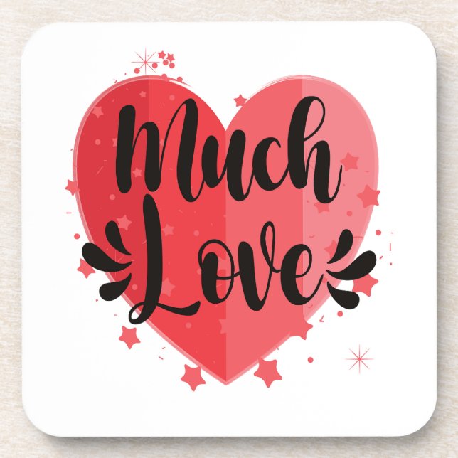 Much Love, Big Heart Coaster (Front)