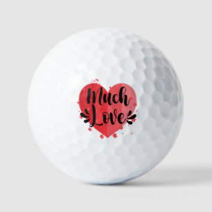 Much Love, Big Heart Golf Balls