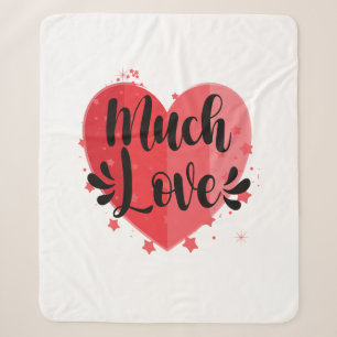 Much Love, Big Heart Sherpa Blanket