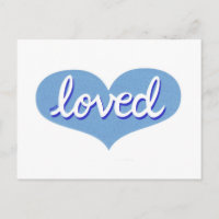 MUCH LOVED - Adored - Blue love heart