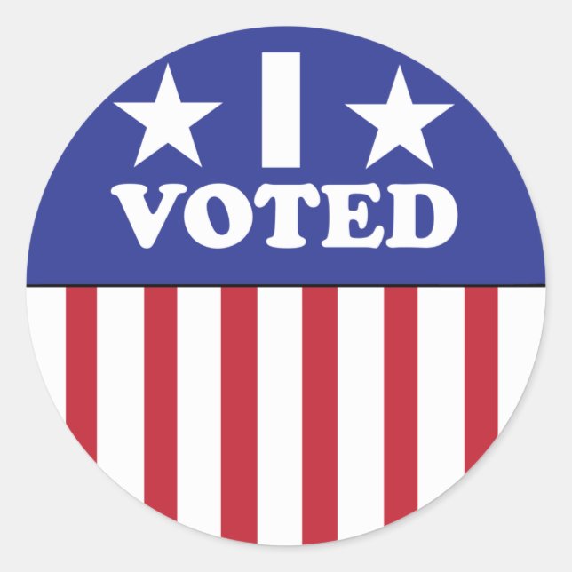 much money is spent on i voted, cost of i voted classic round sticker (Front)