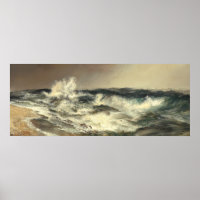 Much Resounding Sea - Thomas Moran Fine Art Poster