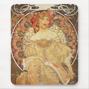 Mucha 2 - 1890 - distressed mouse pad