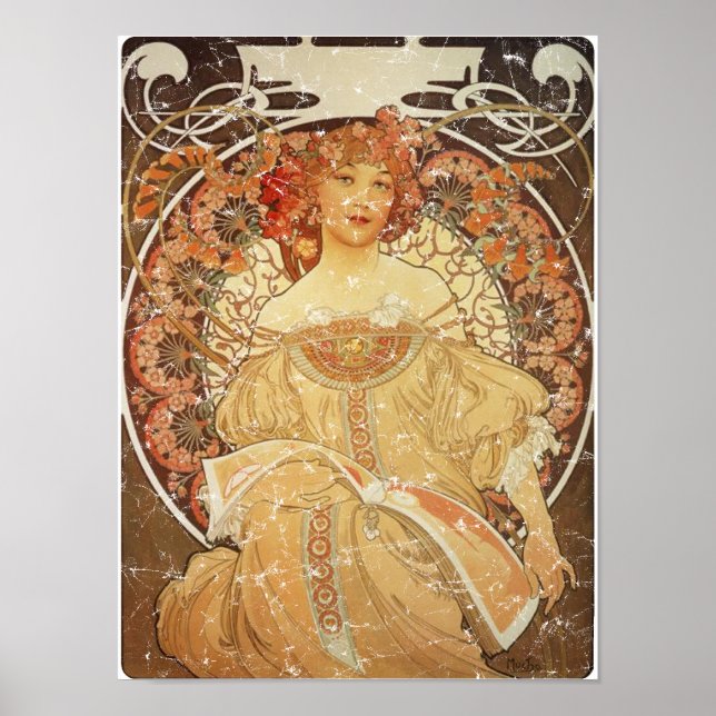 Mucha 2 - 1890 - distressed Poster (Front)