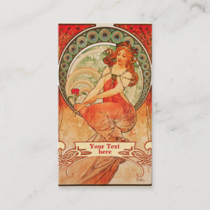 Mucha Art Nouveau - Art Deco Business Cards