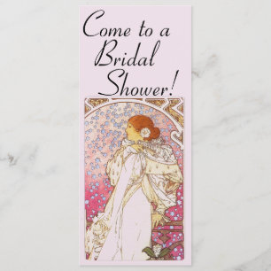 Mucha Art Nouveau Bridal Shower Invitation