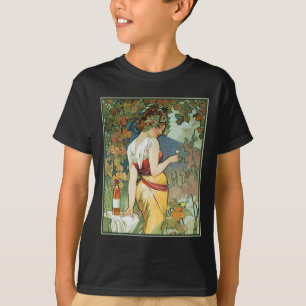 Mucha - Art Nouveau - Cognac T-Shirt
